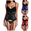 Women's  Boned Overbust Corset Bustier Bodyshaper Top