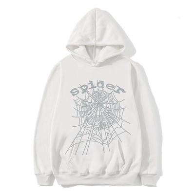 Unisex Spider Web Hot Drill Hoodie: European & American Singer Style Sweatshirt for Spring & Autumn