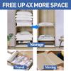 Vacuum Storage Organizer Bags Home Wardrobe Clothes Compression Packaging Sealing Bag for Travel Suitcases Save-Space Organizer