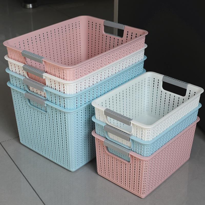Thickened Star Moon Rectangle Storage Basket for Small Items and Snacks