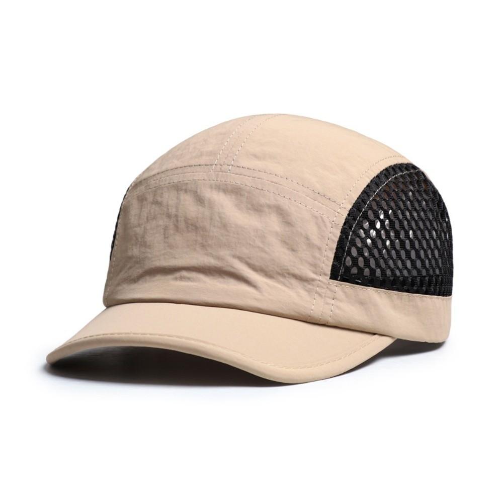 Fashion Thin Baseball Cap Breathable Japanese Style Sun Hat Short Brim Mesh Sport Cap Spring