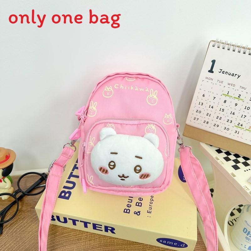 Chiikawa Usagi Plush Mini Backpack With Zipper Closure For Daily Casual Use