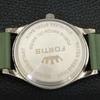 REFURBISHED SWISS VINTAGE HAND-WINDING MENS GREEN COLOR DIAL WATCH A500034-2 R151a-a500034