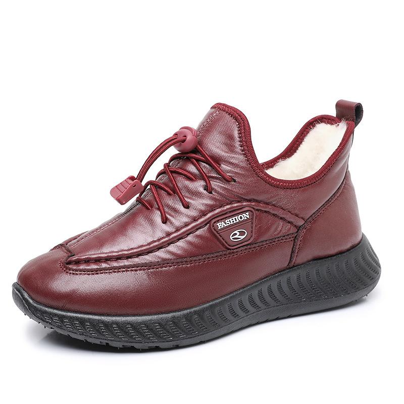Νέα φθινοπωρινά και χειμερινά γυναικεία βελούδινα αθλητικά παπούτσια χοντρά αδιάβροχα ζεστά παπούτσια