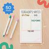 Tiny Expressions Teacher Notepad - Teacher To Do List Note Pad - Stationary Classroom Must Haves for Elementary and Middle School - Teacher