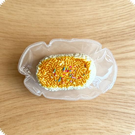 Simulated Rice Ball Squeeze Toy Food Grade Silicone Rice Ball Decompression Toy Stress Relief Simulation Food Sensory Fidget Toy