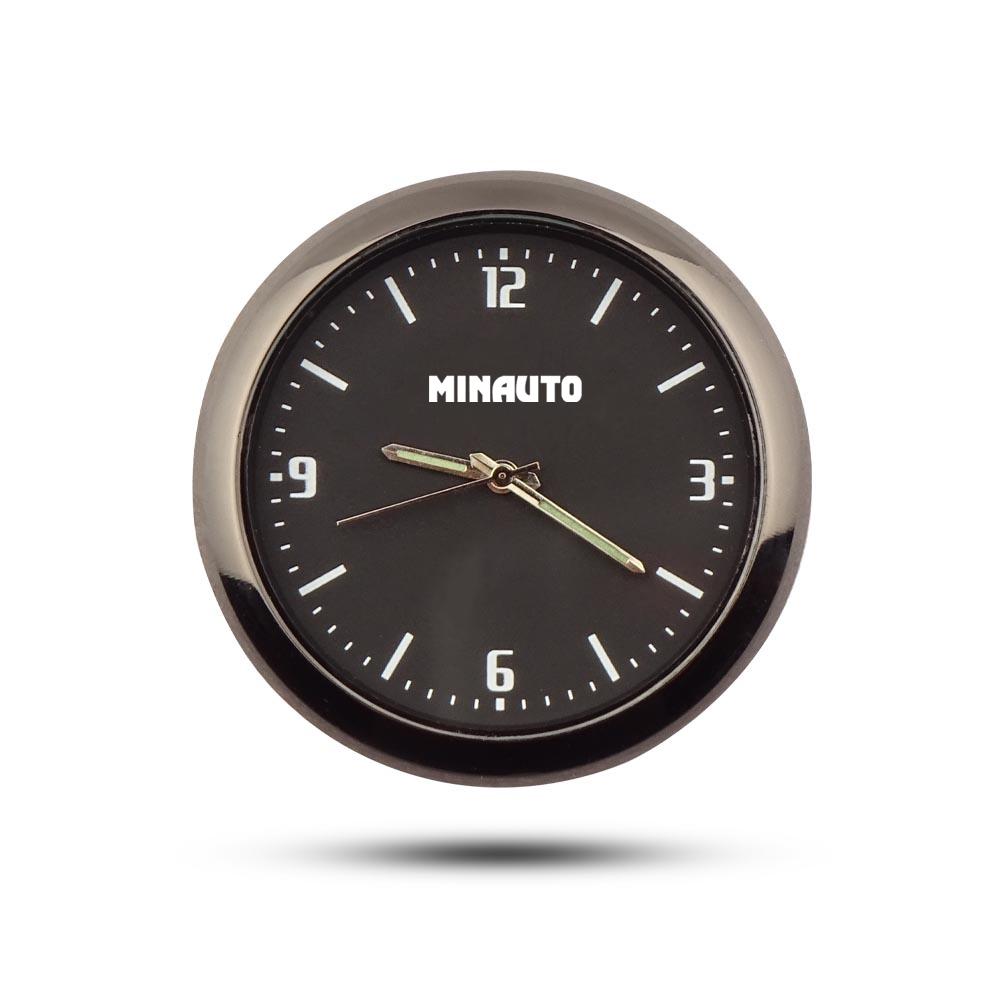 Car Quartz Clock Luminous Automobile Internal Stick-On Digital For Aixam GTO 500 R Crossover Crossline GTI MINAUTO Accessories (as the picture,Blue Color)