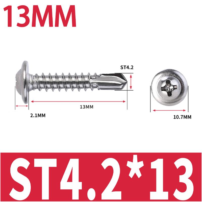 20-200Pcs Metal Self-Tapping Screws with Quick-Tapping Thread for Automotive Furniture No Pre-Drilling Needed Screws Fasteners