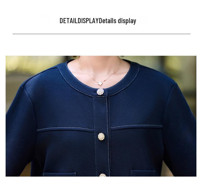 Giacca di jeans autunnale per la mamma: Top Corto Elegante e Versatile per Donne di Mezza Età e Anziane