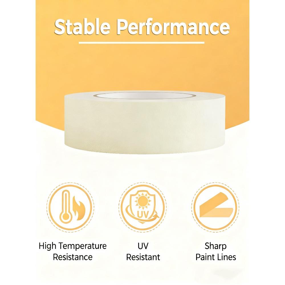 Masking Tape White Writable Sealing Self Adhesive Tape Waterproof for Art Painting Sketch Car DIY Paper School Supplies