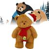 Teddy Plush Bear Toys Santa Hat Scarf Cartoon Animals Fill Doll Christmas Gifts
