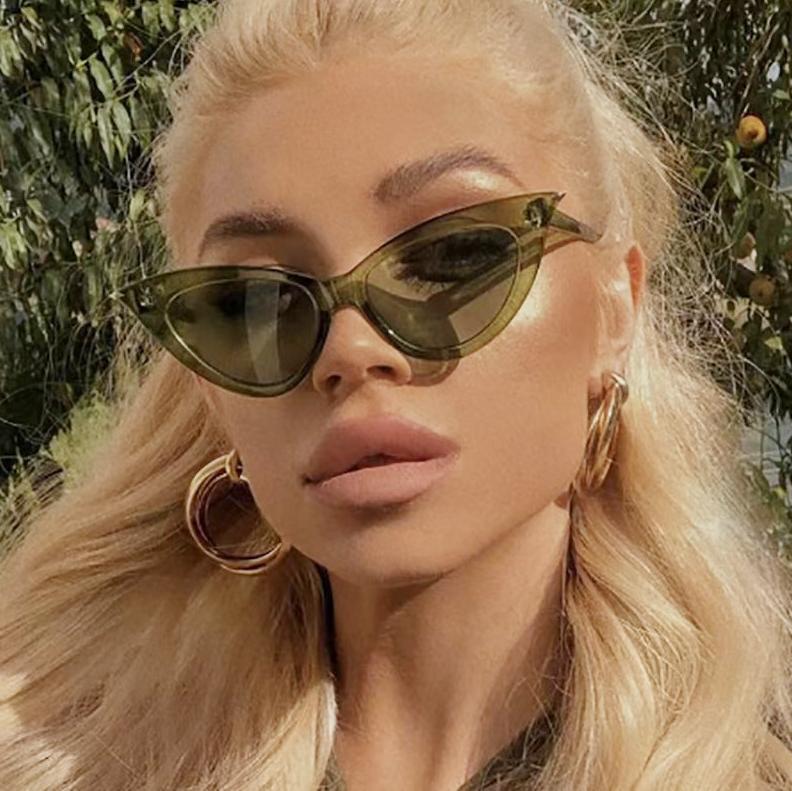 Occhiali da Sole Vintage Cat Eye per Donna Uomo Occhiali da Sole Rotondi Occhiali Ovali Femminili Stile Retrò Protezione UV