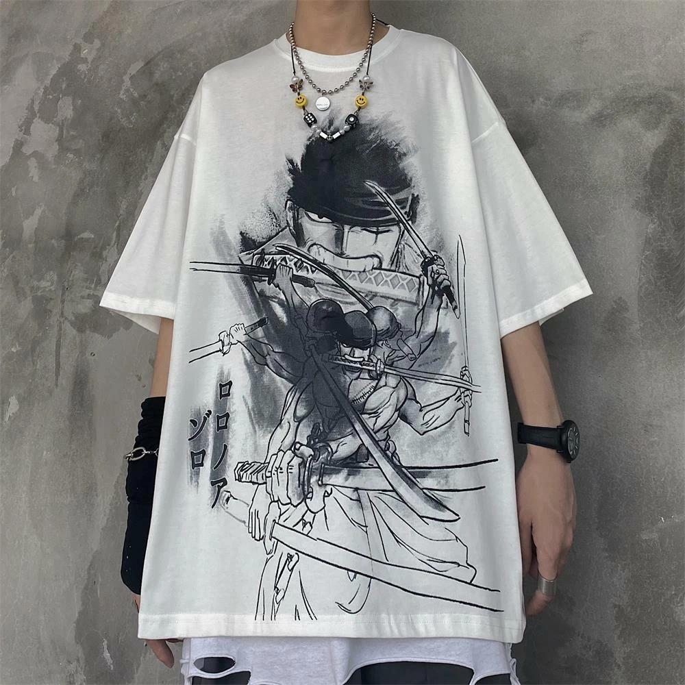 One Piece Zoro Cosplay Anime Manga T-Shirt Tee Costumes Polyester S