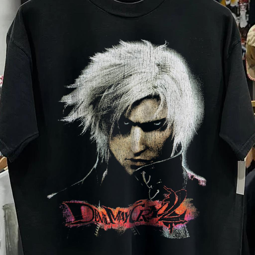 03 Devil May Cry 2 Ps2 Promo T-Shirt Schwarz XXL