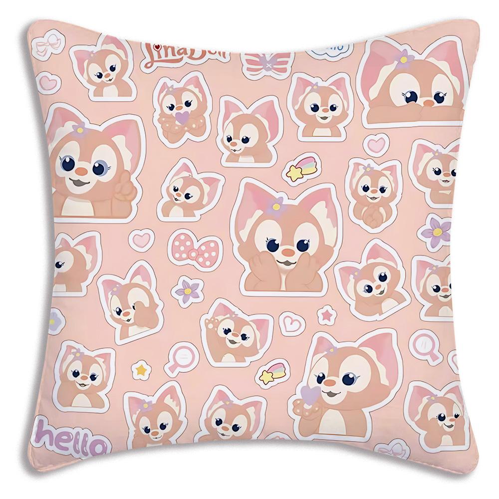 Hot Anime Bears - Duffys Pillow Covers Cartoon Sofa Decorative Home Double-Sided Printing Short Plush Cute Cushion Cover