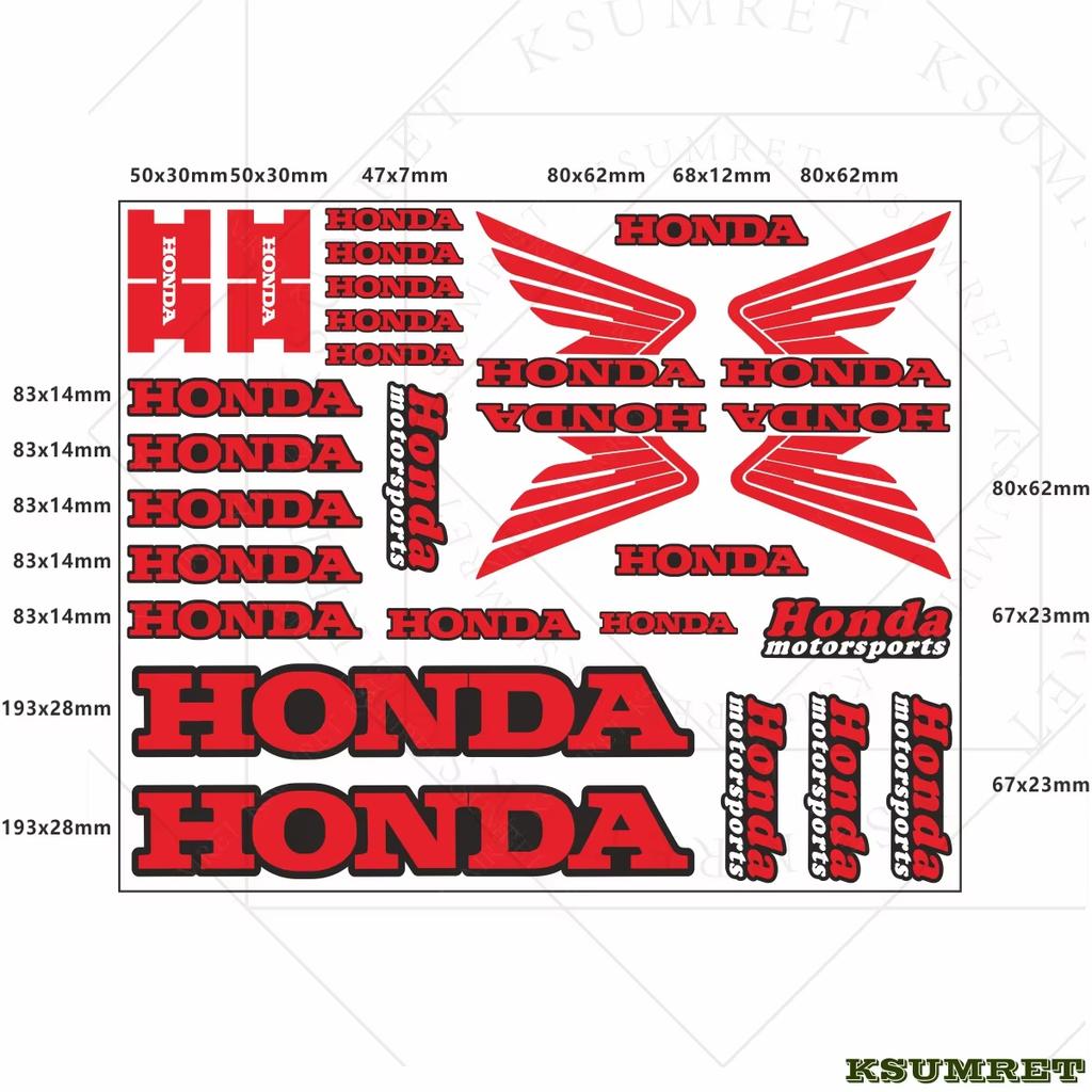 Honda Sticker Logo Motorcycle Hemet Vinyl Decal Waterproof Reflective