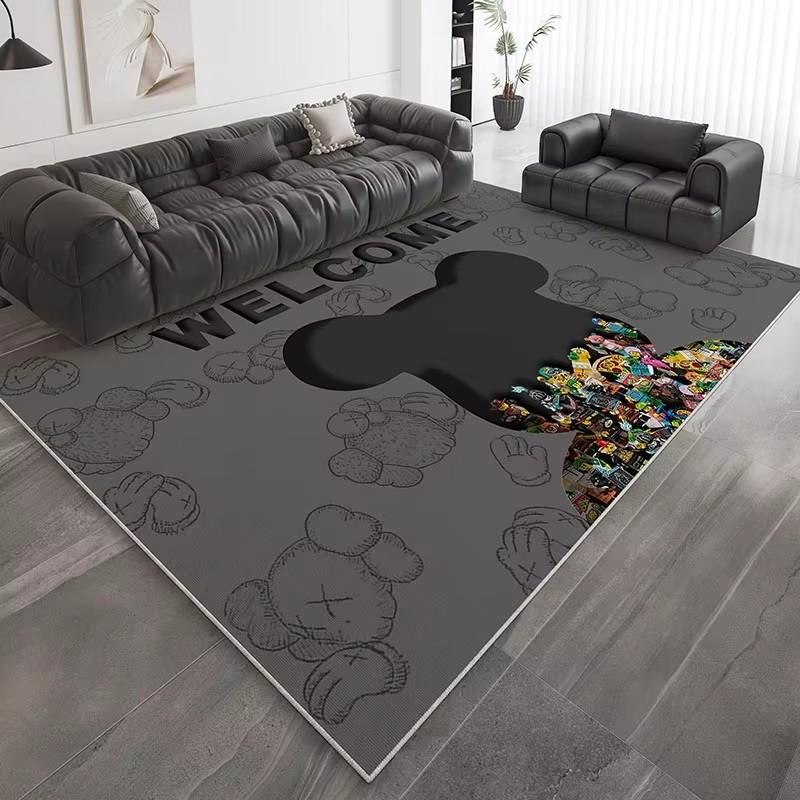 

Modern XX Brand Carpet with Elegant Luxe Appeal Floor Mat for Living Room Coffee Table or Sofa Cozy Bear Rug Design Washable 40x60cm