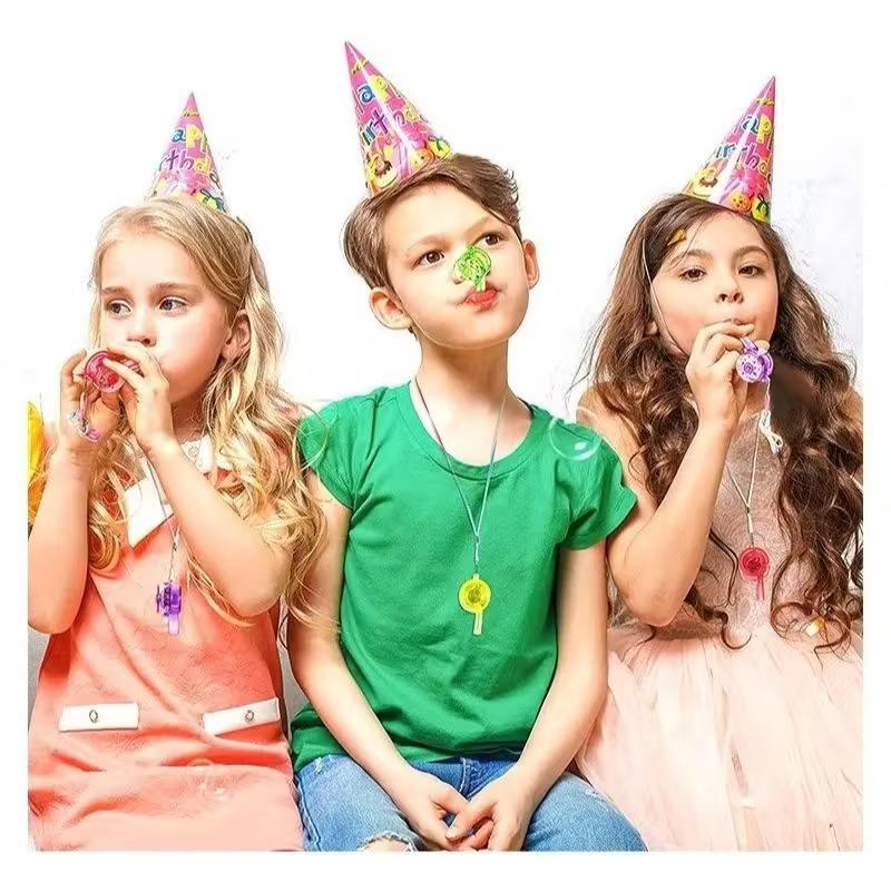 LED Glow Whistle with Lanyard Glow in The Dark Party FavorsFun Toy Whistles for Kids and Adults Party Decoration Accessory