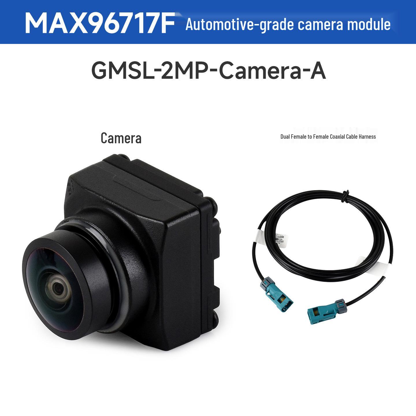 Автомобильная камера GMSL с 2-мегапиксельным сенсором, встроенным ISP, линзой AA, степенью защиты IP67 GMSL 2MP Camera A