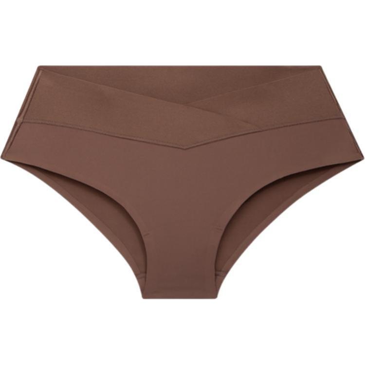 

Calvin Klein Однотонное бесшовное нижнее белье-трусы треугольной формы с высокой эластичностью для женщин, коричневое QF6357AD-5GB S