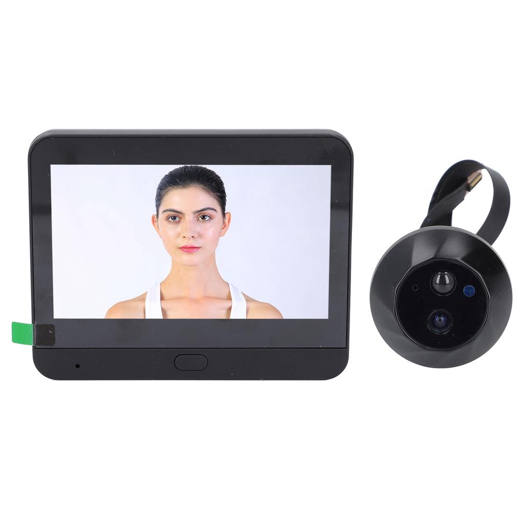 Smart Video Doorbell Set 1080P WIFI 2 Way Intercom 4.3in Color Screen 120 degrees  Wide Angle Night Vision