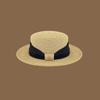Flat top flat edge straw hat women's spring summer seaside vacation sunshade sunscreen top hat straw beach hat