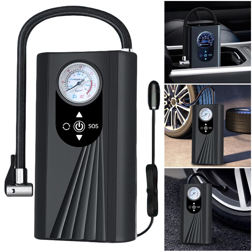 150PSI Rechargeable Air Pump Electric Tire Inflator Pump Air Compressor Digital Cordless Car Tyre Inflator For Car Motorcycles
