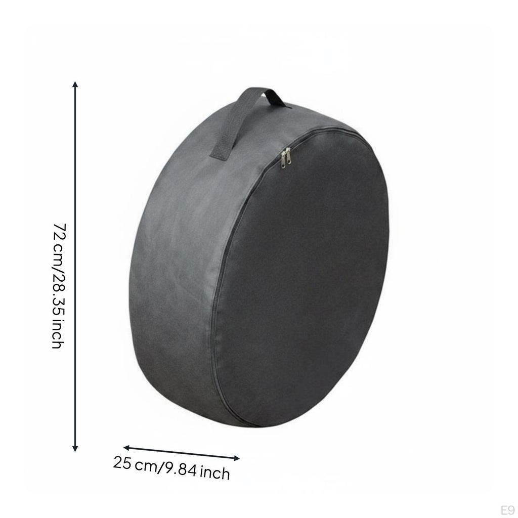 4 Pieces Car Tire Storage Bag Dustproof Spare Cover Waterproof Wheel for Garage,
