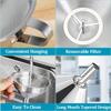 Stainless Steel Funnel Set with Handle Detachable Strainer and 200 Mesh Filter Kitchen Funnels Kit for Liquid Oils Powder Juice