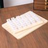 Premium Jewelry Display Stand Solid Wood Card Slot Ring Display Plate  Card Storage