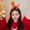 Cartoon Stuffed Dragon Shape Hairband Photography Hair Holder New Year Party Headband for Girls Women Multiple Color