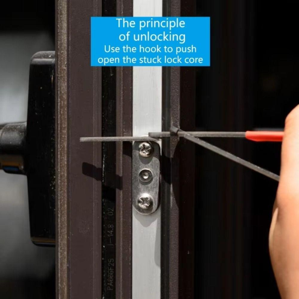 Compact Lock Picking Set Key Replacement Versatile Automotive Pick Hook Professional Convenient Door Open Keys