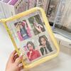 A5 Cute Ins Sparkling Blingbling Binder Pocards Transparent Zipper Po Album Card Holder Book Girl Hand Account Book Cover
