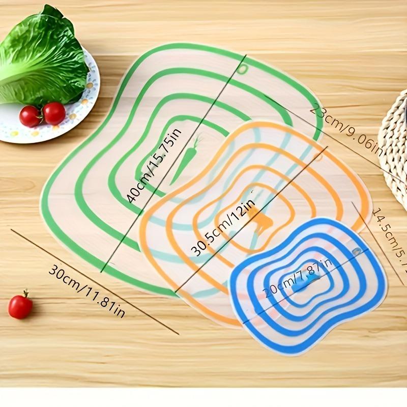 Cut Fruit Backing Board Frosted Classification Cutting Board Kitchen Chopping Board Plastic Cut Fruit Board Household Non-slip Sheet Transparent