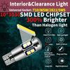 2 szt. Super Bright T10 W5W 168 192 Led tylne światło białe 3030 10SMD 12V samochodowa lampa LED samochodowa CANBUS bez błędu żarówka do oznaczania parkingu
