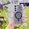 KEYSION Luxuxy Glitter Magnetic Phone Case for MagSafe for Samsung A56 5G A26 A16 4G TPU+PC Shockproof Cover for Galaxy A17 5G