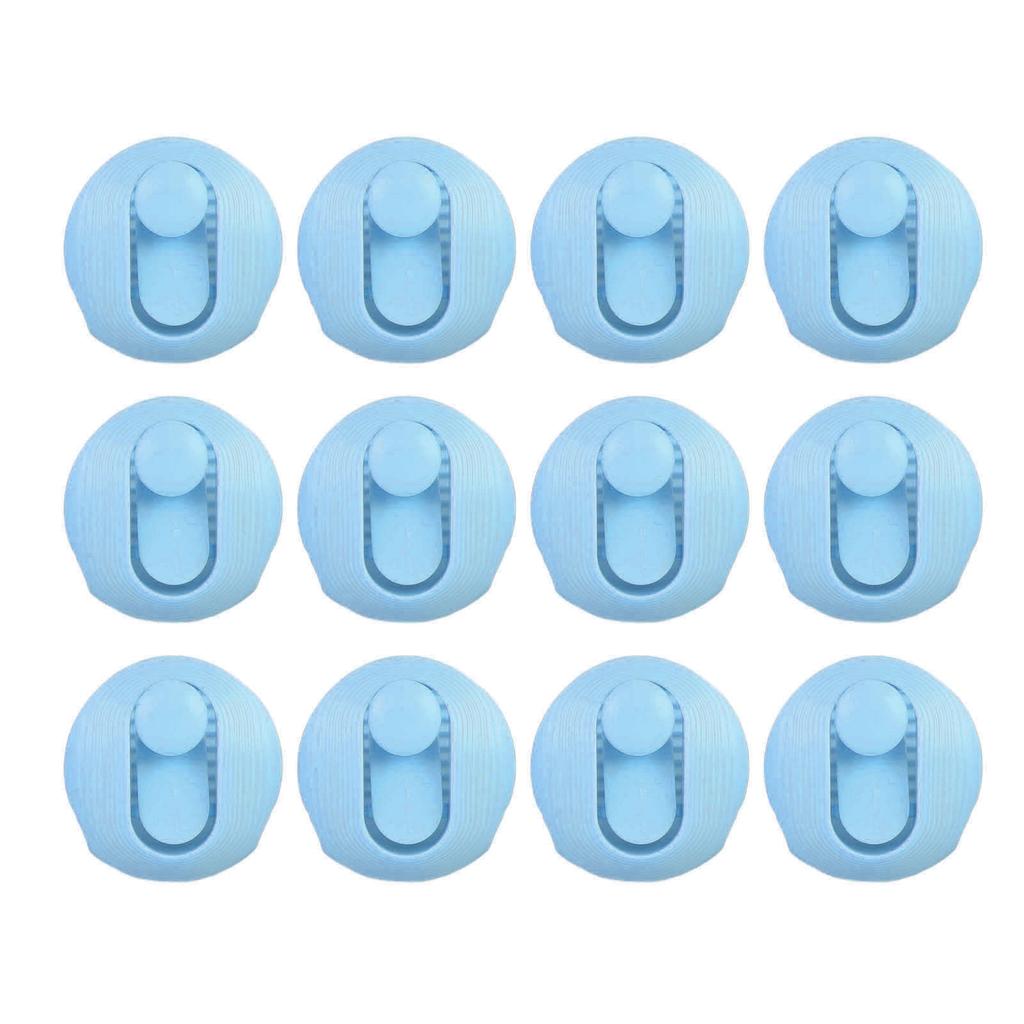12Pcs Quilt Fastener Clips Duvet Cover Holders Bed Reusable Non Slip Fixer Buckle Type Blue