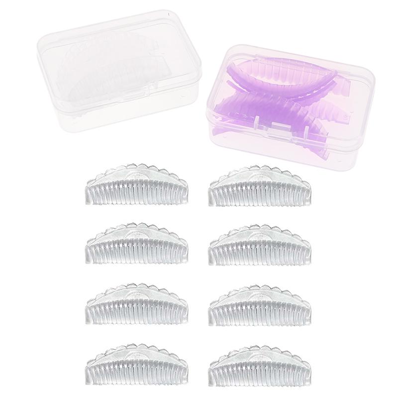 4 Pairs Silicone Protection Eyelash Pad Eyelashes Extension Eye Pads Reusable Lashes Lifting Curler Shield Patch Makeup Tool