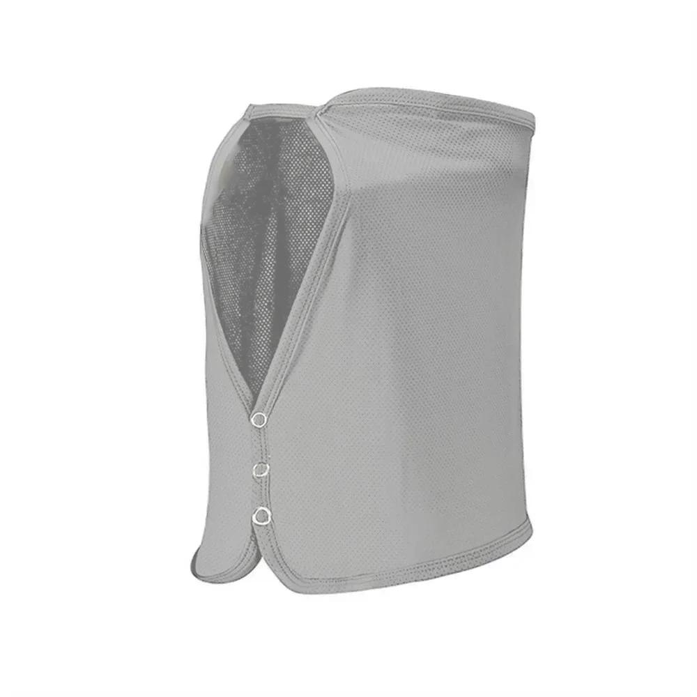 Quick Drying Cycling Scarf Solid Color Face Veil Breathable Ice Silk Sunscreen Mask  Gardening