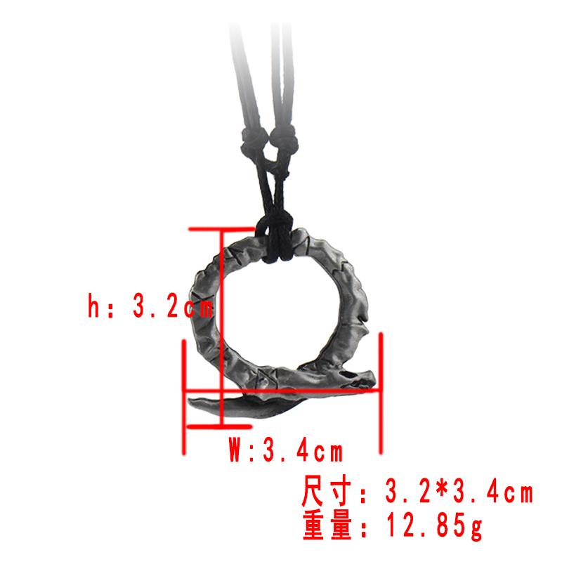 High Quality Game  Necklaces Kratos Symbol Amulet Alloy Metal Pendants Choker for Women Men Cosplay Jewelry Gifts
