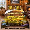 Bing Bunny Custom Name 3Pcs Bedding Set 1 Bed Sheet 2 Pillowcases Bedroom Home Decor