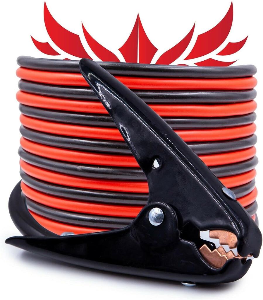 Heavy Duty 0 Gauge 20 Ft Battery Booster Cable Emergency Power Jumper 800 Amp