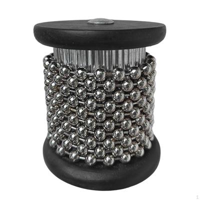 Hand Cabasa Percussion Instrument Rhythm Tool, Educational Metal Beaded Chain Shaker Musical Toy for