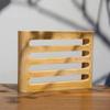 Wood Color Drainage Soap Dish  Bathroom Cabinet Small Daily Sundry Storage