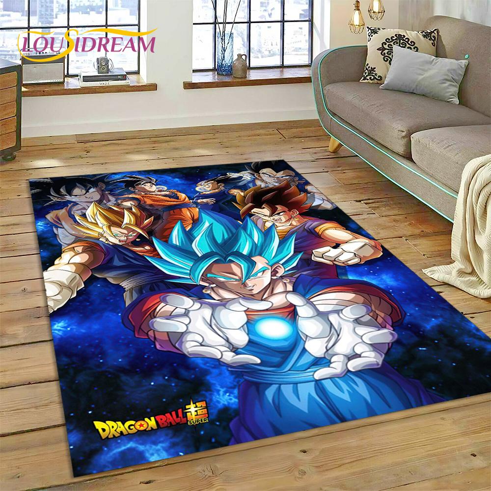 HD Japan Anime D-Dragon-Ball Cartoon 3D Rug Carpet for Living Room Bedroom Decor,Non-slip Decoration for Sofa Doormat Gift Kid