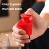 Silicone Wine Bottle Stopper Reusable Seal Cap for Red White Wine Champagne Beer 7-Spiral Wine Cork with V-Shaped Pour Spout Air-Tight Preserver