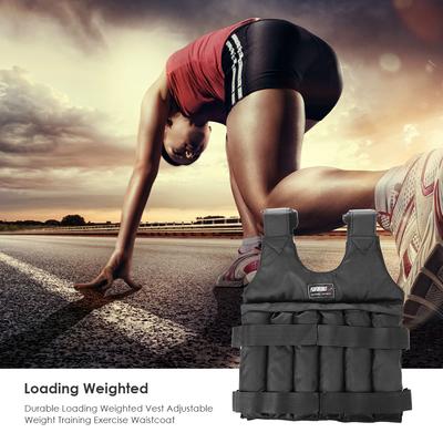 Durable Weighted Vest 1-20/50 Kg Loading Weighted Vest Adjustable Boxing Training Fitness Equipment for Exercise Running