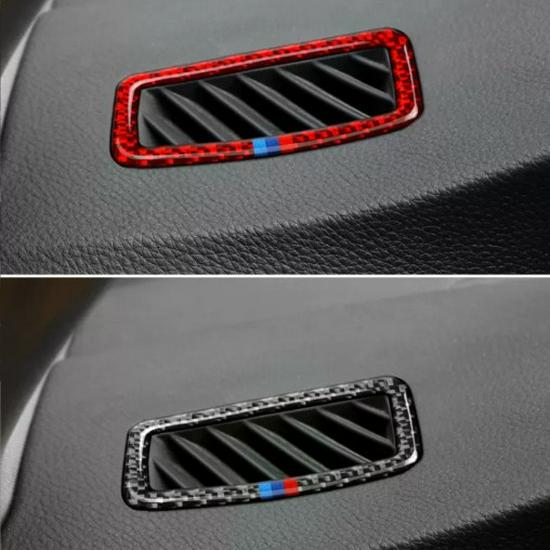 Carbon Fiber Dash Air Outlet Panel Sticker for BMW 3 Series E90/E92/E93