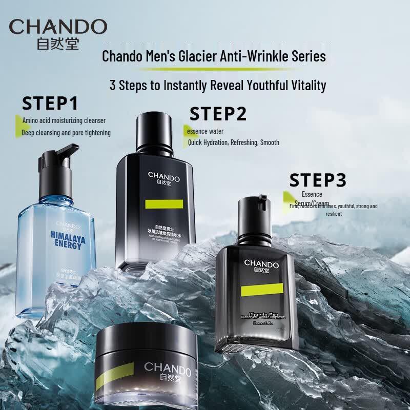 CHANDO Men's Glacier Anti-Wrinkle Revitalizing Essence Emulsion