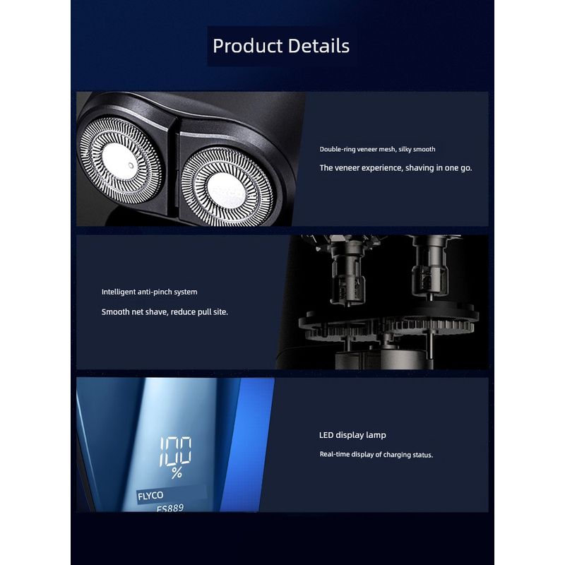 Flyco Shaver Men Electric Shaver 2024 New Arrival Shaver Official Flagship Store Genuine Goods Holiday Gifts